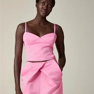 Christopher John Roger’s x Jcrew Pink Bustier Top